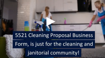5521 Cleaning Proposal form YouTube video 